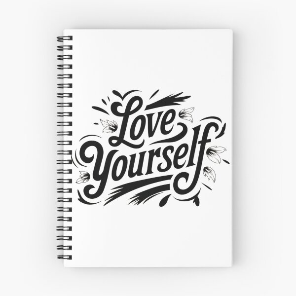 Item preview, Love Yourself – Chicano Calligraphy with Floral Elegance designed and sold by Kollob.