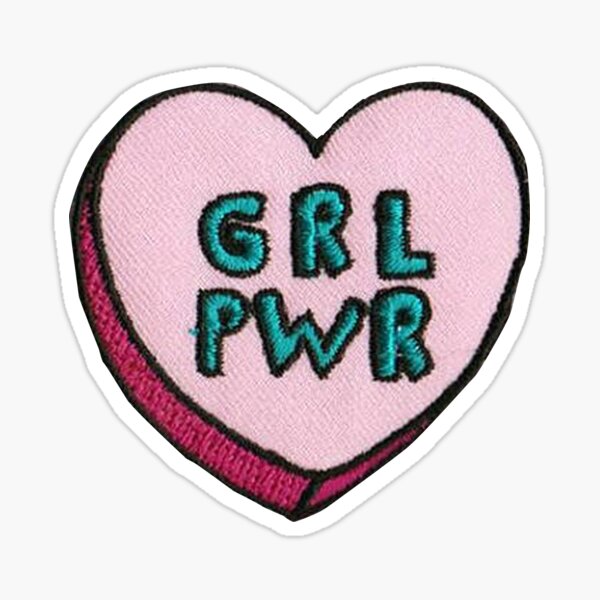 girl power patch Sticker