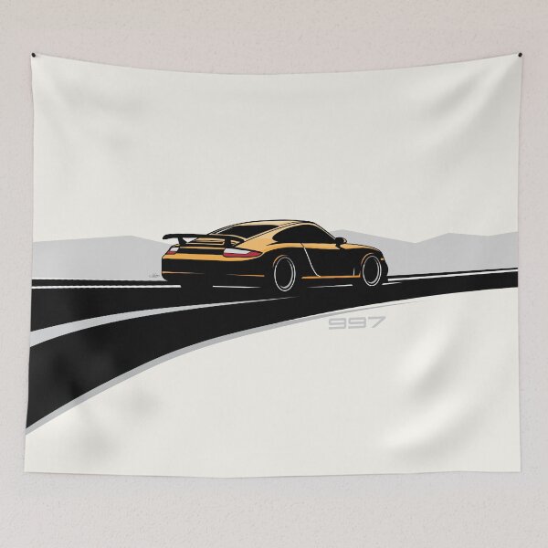 Item preview, Porsche 997 911 yellow turbo drive designed and sold by blackdogshop.