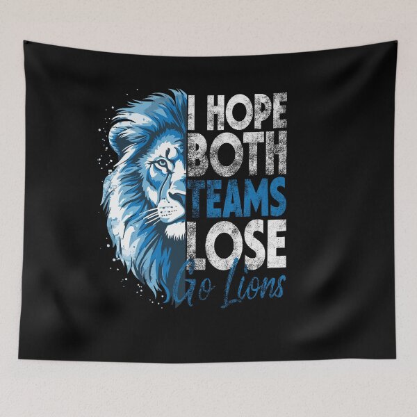 Item preview, I Hope Both Teams Lose Go lion Funny Vintage designed and sold by Drocks-ART.