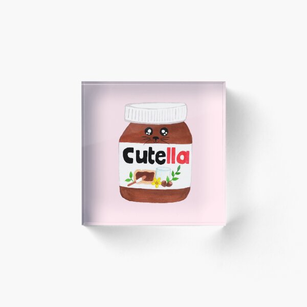 Cute Nutella AKA "Cutella" Acrylic Block