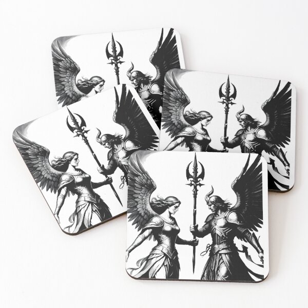 Item preview, The Angelic Conflict: Auriel vs. Azrael designed and sold by Pickmash.
