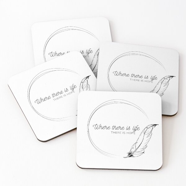 Item preview, Hopeful minimalistic quote - Life and hope designed and sold by WaluetteShop.