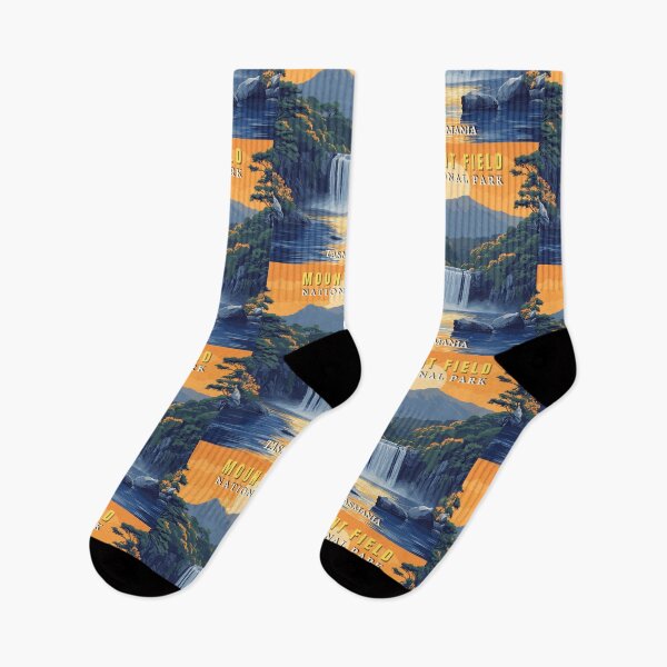 Item preview, Mount Field National Park in Tasmania Australia Retro Travel Art Landscape designed and sold by MaateoDesign.