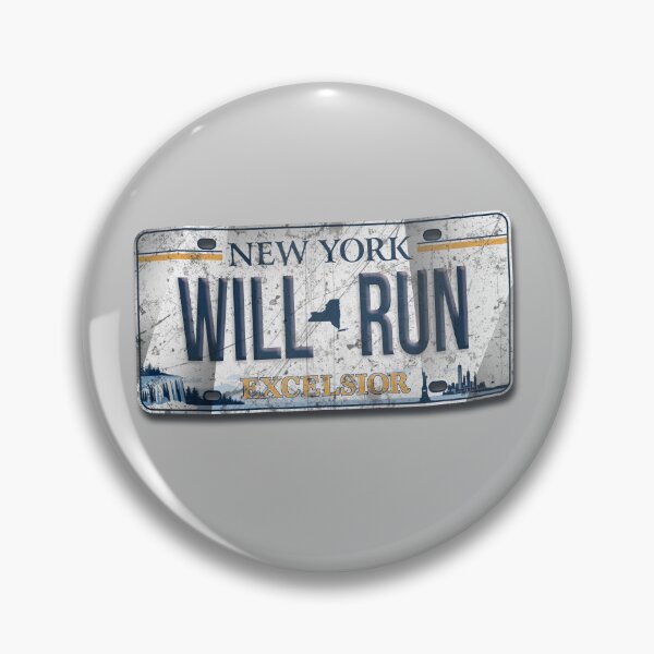 Item preview, Will Run NY Lincese plate Excelsior designed and sold by ultim8pl.merch.