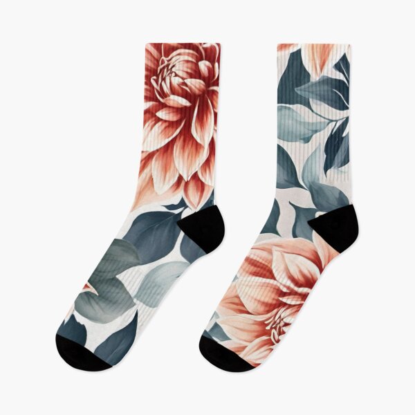Artikelvorschau, Terracotta Bloom – Elegantes Blumenmuster entworfen und verkauft von OurBarcode.