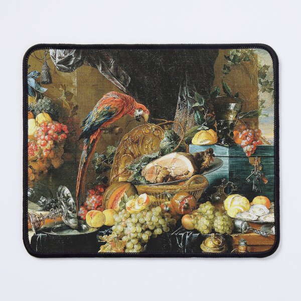 Item preview, Jan Davidsz. de Heem Still Life With Parrot Nature Art designed and sold by Vicky Brago-Mitchell®.