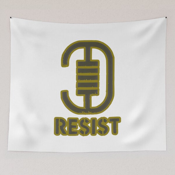 Item preview, Resist Symbol with Bold Message designed and sold by 2Blue-Dots.