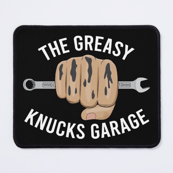 Item preview, Greasy Knucks Garage (White) designed and sold by Calihilux.