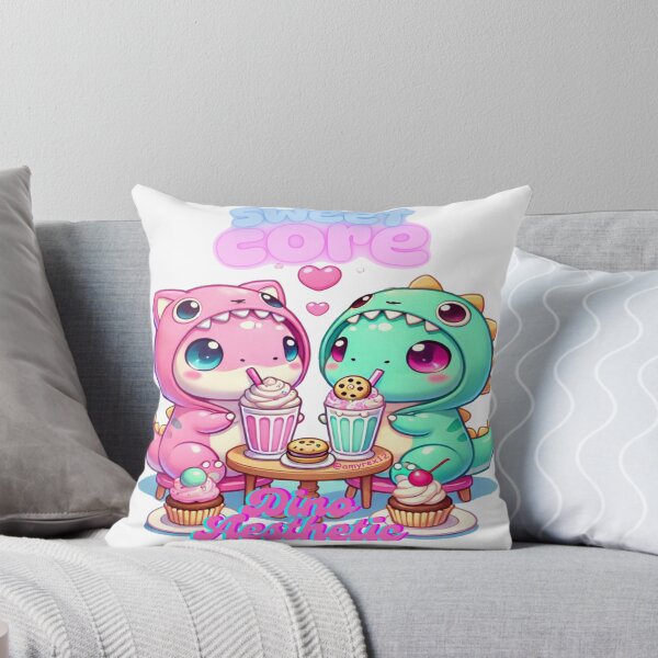 Item preview, Sweet Dino Friends Share Milkshakes and Cupcakes designed and sold by Amyrex12.
