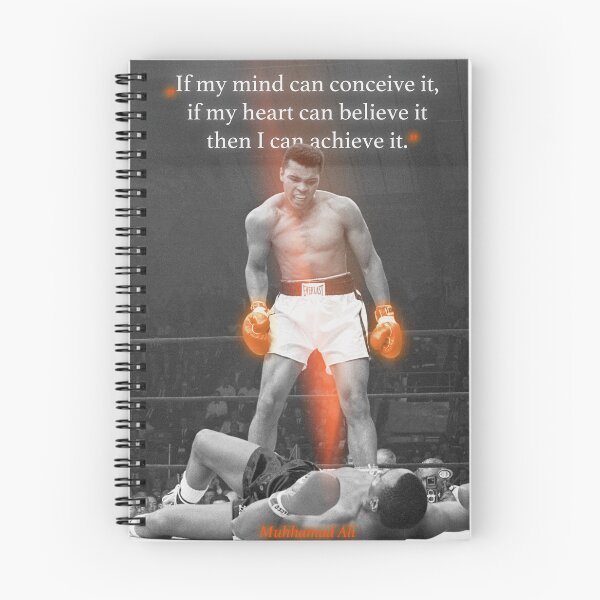 Item preview, Muhammad Ali Quote Poster 2 (Red, Light Leaks) designed and sold by QuotesOfGoats.