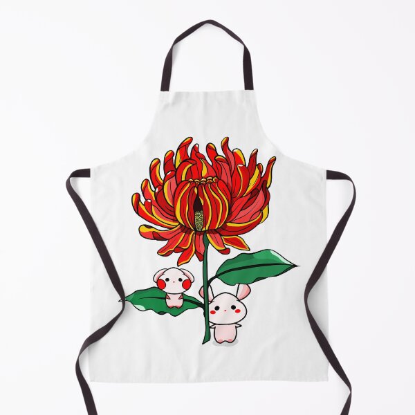 Item preview, Rabbits and a flower illustration designed and sold by TsouChiungYu.