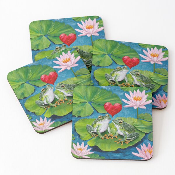 Item preview, Frogs +love,oil paint. designed and sold by elegantpaterns.