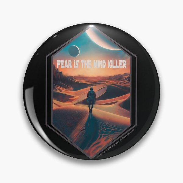 Item preview, DUNE. Fear Is The Mind Killer (black background) designed and sold by bekksa.