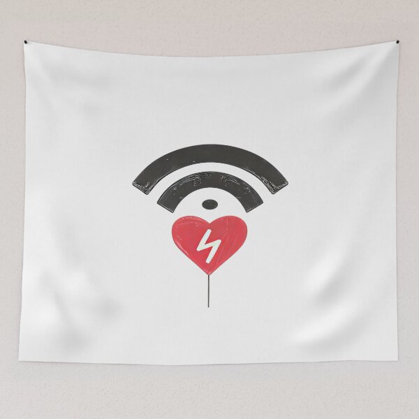 Item preview, Love Signal – Heart-Shaped Wireless Connection for Valentine’s Day designed and sold by EmiBarDesign.