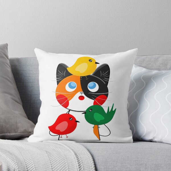 Item preview, Cat and Birds illustration regular Style 1 designed and sold by TsouChiungYu.