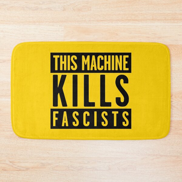 Item preview, Warning: This Machine Kills Fascists (black 4) designed and sold by Thelittlelord.