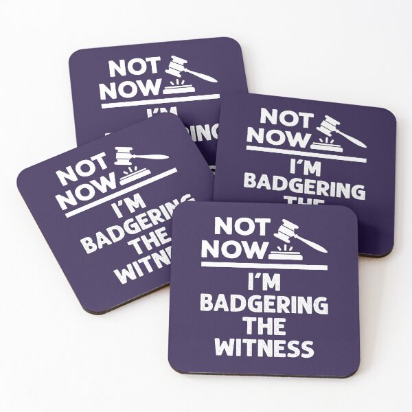 Item preview, Not Now I'm Badgering the Witness Funny Mock Trial  designed and sold by jaygo.