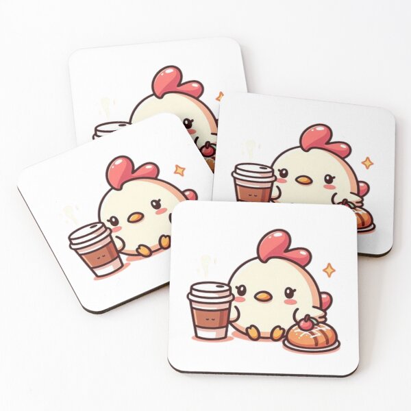 Item preview, chicken with coffee designed and sold by Eternalski.