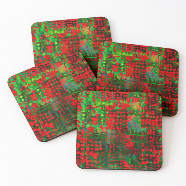 Item preview, Bizarre design of green red and black pattern  designed and sold by roshana3.