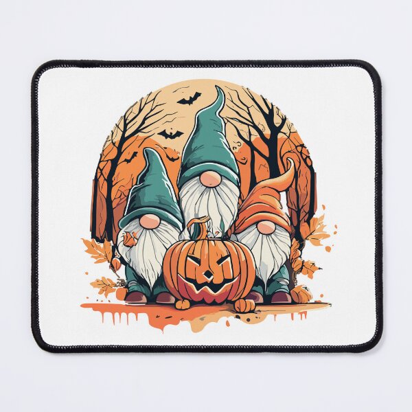 Item preview, A beautiful halloween gnome, fall, pumpkin in a minimalist ink drawing style designed and sold by Kollob.