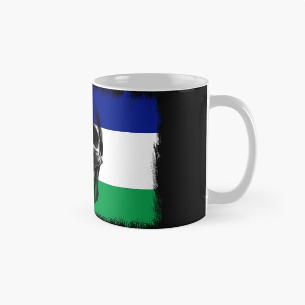 Item preview, LESOTHO SKULL FLAG NATION RAREART COUNTRY HALLOWEEN #ogirdor designed and sold by ogirdorgraphics.
