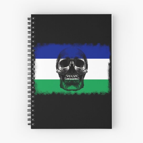 Item preview, LESOTHO SKULL FLAG NATION RAREART COUNTRY HALLOWEEN #ogirdor designed and sold by ogirdorgraphics.