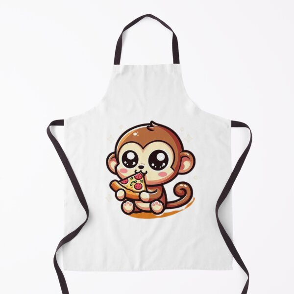 Item preview, monkey eating pizza designed and sold by Eternalski.