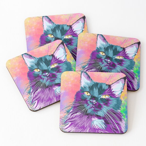 Item preview, Vibrant Black Cat Art designed and sold by Chantal Marie!.