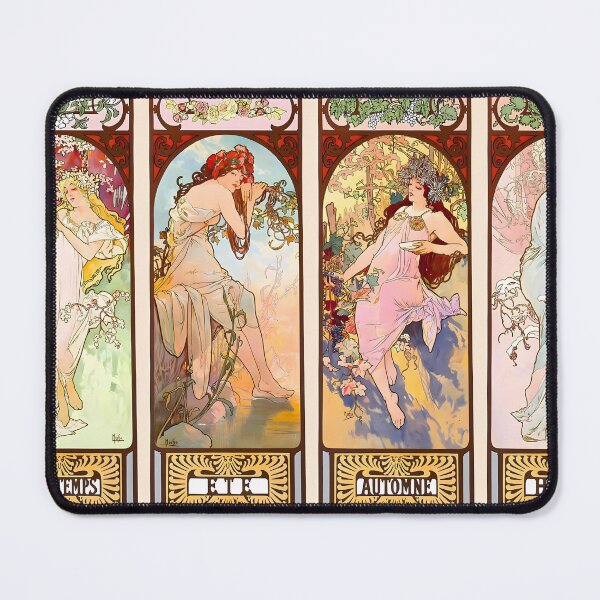 Item preview, Alfons Mucha - The Seasons (series) designed and sold by irynaartbyim.
