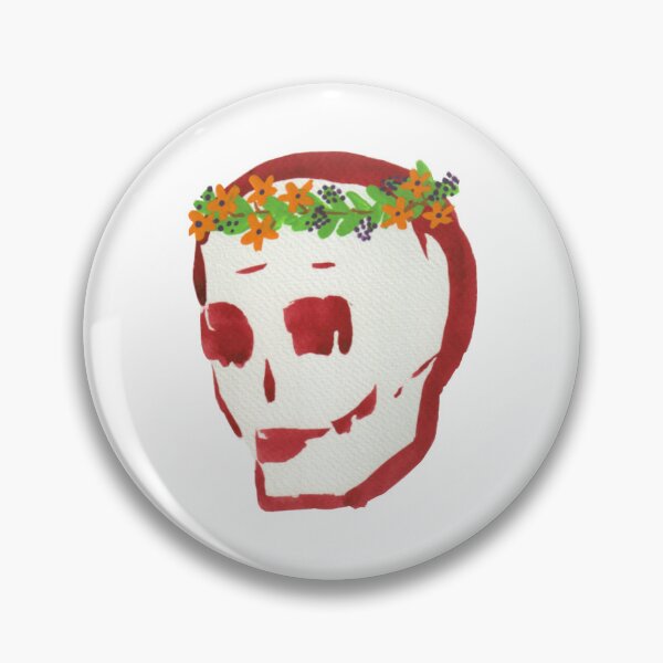 Item preview, Skull with Flower Crown designed and sold by Karen-Rocha.