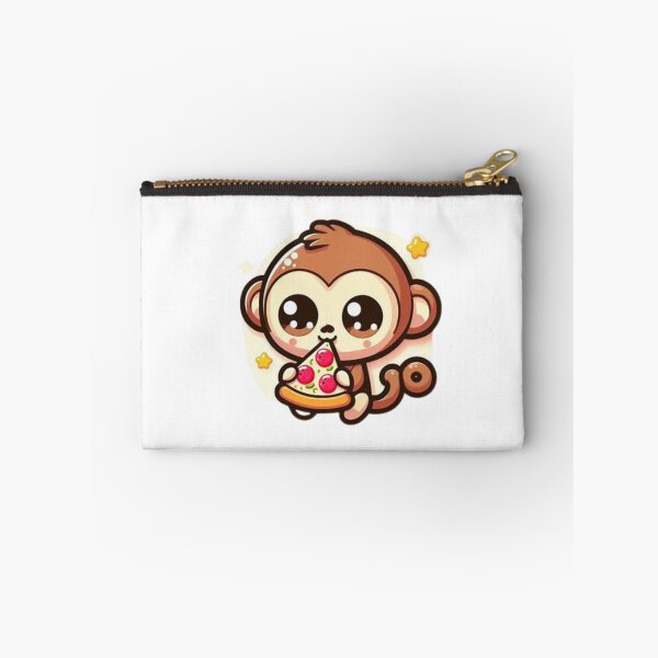 Item preview, monkey eating pizza designed and sold by Eternalski.