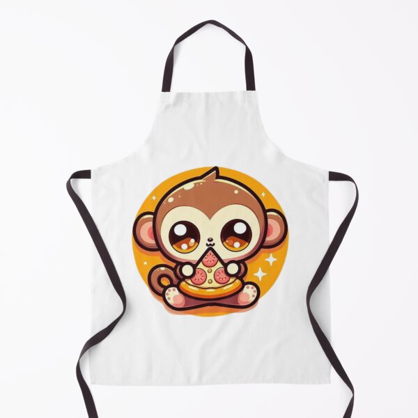 Item preview, monkey eating pizza designed and sold by Eternalski.