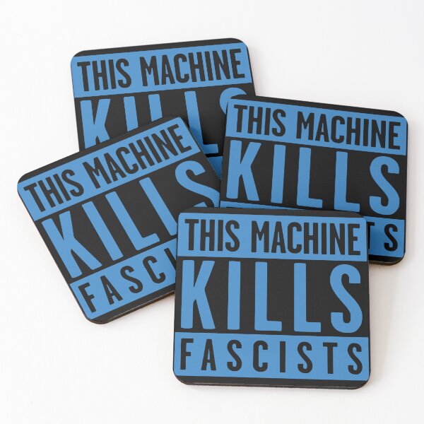 Artikelvorschau, Warning: This Machine Kills Fascists (blue) entworfen und verkauft von Thelittlelord.