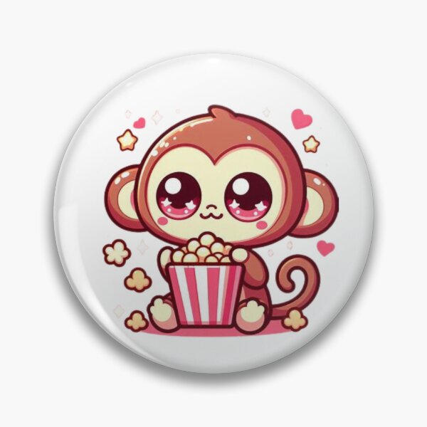 Item preview, monkey eating popcorn designed and sold by Eternalski.