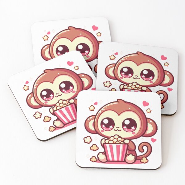 Item preview, monkey eating popcorn designed and sold by Eternalski.