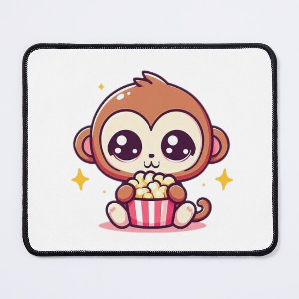 Item preview, monkey eating popcorn designed and sold by Eternalski.