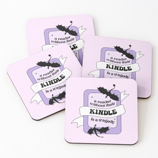 Item preview, Copy of A Reader Without Their Kindle Is A Tragedy Fourth Wing Quote Purple Bookish designed and sold by StickyBook.