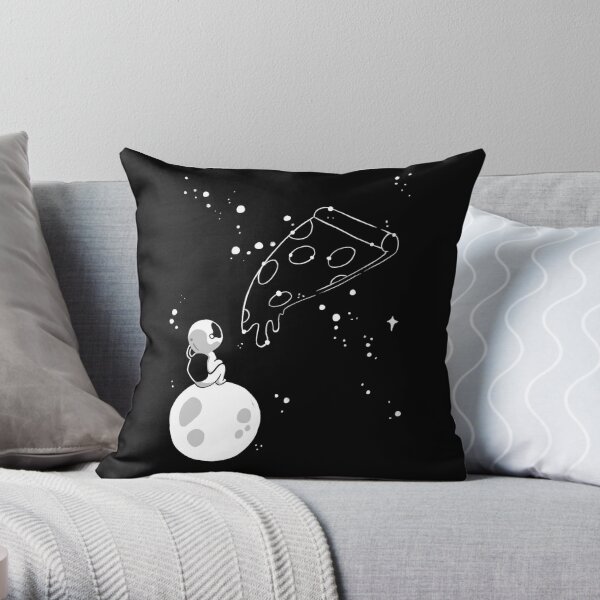 Pizza in the Stars - Astronaut Throw Pillow