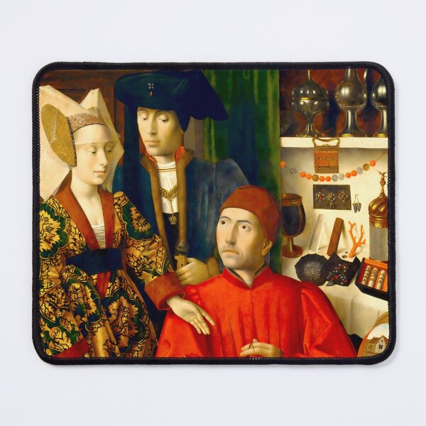 Item preview, A Goldsmith in His Shop – Medieval Masterpiece by Petrus Christus (1449) designed and sold by HistoryOnWalls.