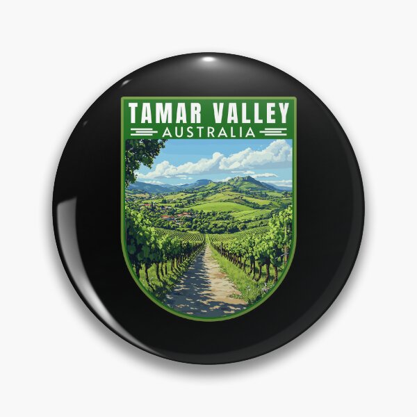 Item preview, Tamar Valley in Tasmania Australia Retro Travel Art Emblem designed and sold by MaateoDesign.