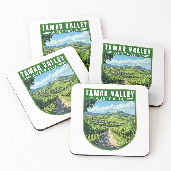 Item preview, Tamar Valley in Tasmania Australia Retro Travel Art Emblem designed and sold by MaateoDesign.