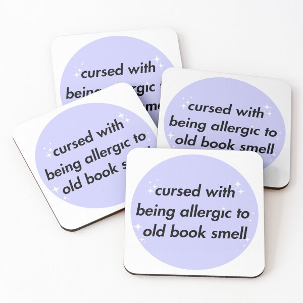 Artikelvorschau, Verflucht mit Allergie gegen den Geruch alter Bücher, Bibliotheksallergien, Stauballergie, Immergrünkreis mit Glitzer entworfen und verkauft von StudyPuff.