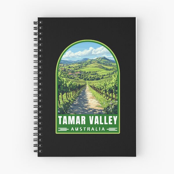 Item preview, Tamar Valley in Tasmania Australia Retro Travel Art Landscape designed and sold by MaateoDesign.