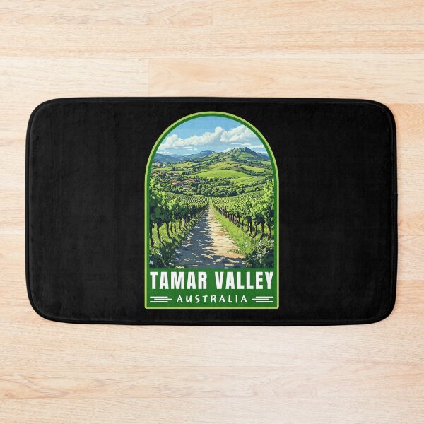Item preview, Tamar Valley in Tasmania Australia Retro Travel Art Landscape designed and sold by MaateoDesign.
