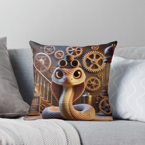 Item preview, Steampunk Western Diamondback Rattlesnake designed and sold by Sillytoe.