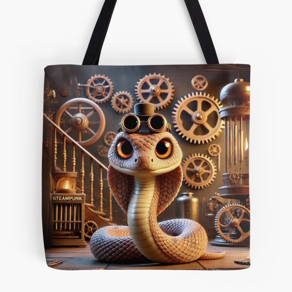 Item preview, Steampunk Western Diamondback Rattlesnake designed and sold by Sillytoe.