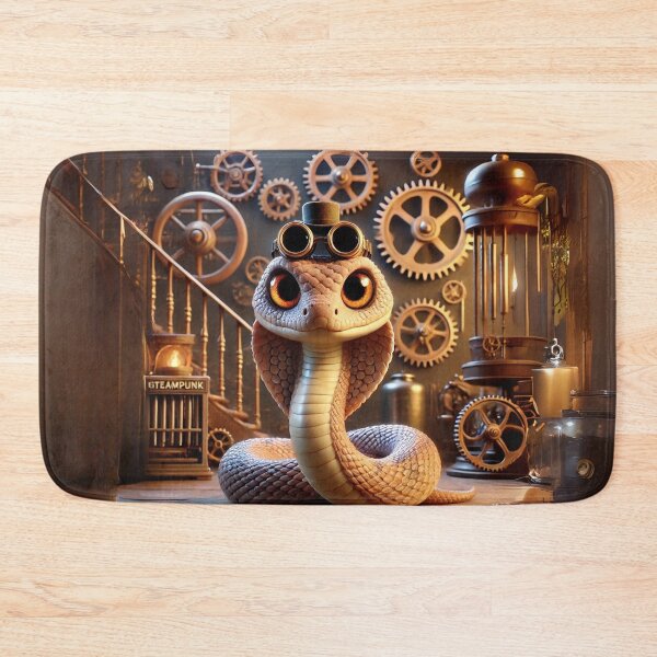 Item preview, Steampunk Western Diamondback Rattlesnake designed and sold by Sillytoe.