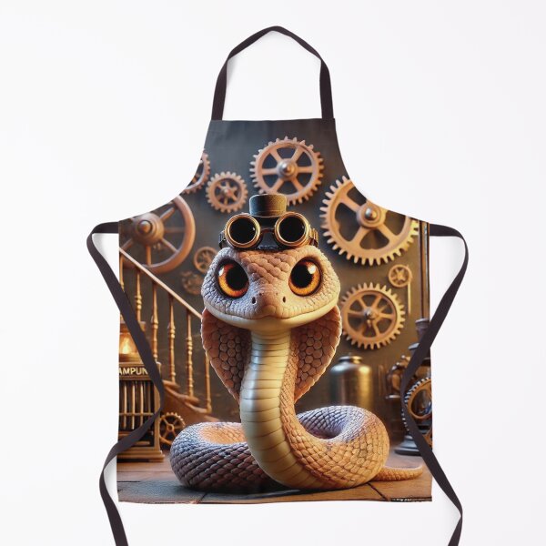 Item preview, Steampunk Western Diamondback Rattlesnake designed and sold by Sillytoe.