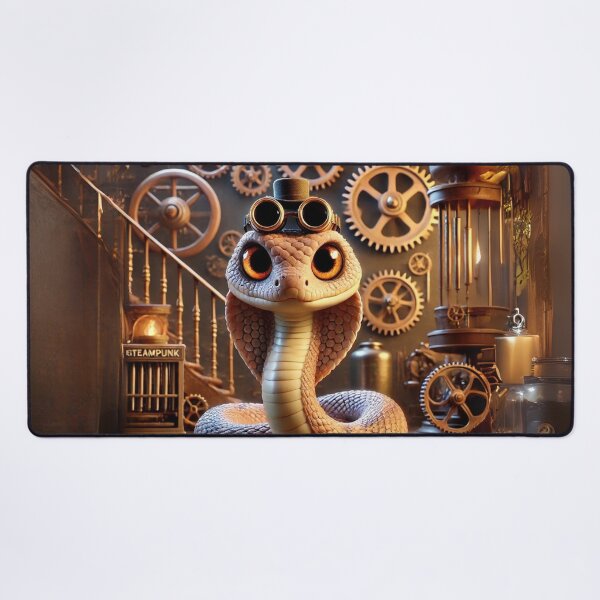 Item preview, Steampunk Western Diamondback Rattlesnake designed and sold by Sillytoe.